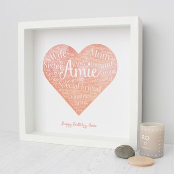 Personalised 40th Birthday Watercolour Word Art Gift, 6 of 10