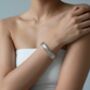 Nami 925 Sterling Silver Plated Twist Bangle, thumbnail 2 of 5