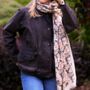 Woodland Animals Print Scarf In Personalised Gift Box, thumbnail 1 of 7