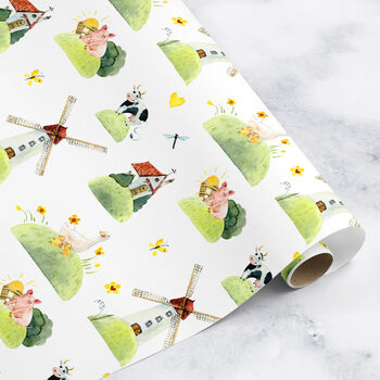Spring Windmill Wrapping Paper Roll Or Folded, 3 of 3
