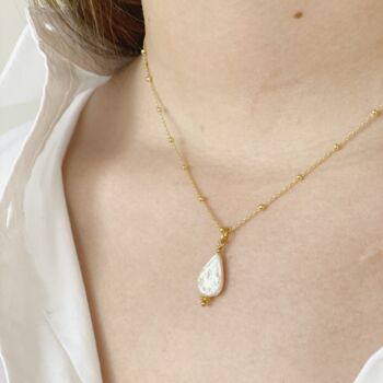 Raindrop Freshwater Pearl Necklace, 3 of 10