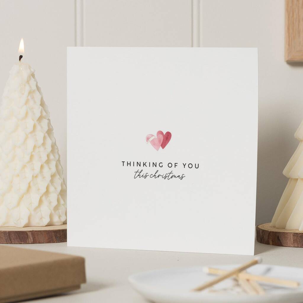 Thinking Of You Christmas Card For Friend Or Loved One, 1 of 7
