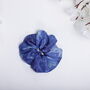100% Silk Scrunchie Abstract Blue, thumbnail 2 of 2