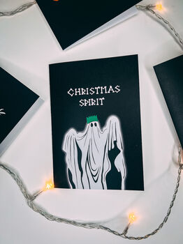 Christmas Spirit Gothic Christmas Card, 2 of 3
