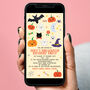 Paperless Halloween Personalised Party Invitations, thumbnail 1 of 2