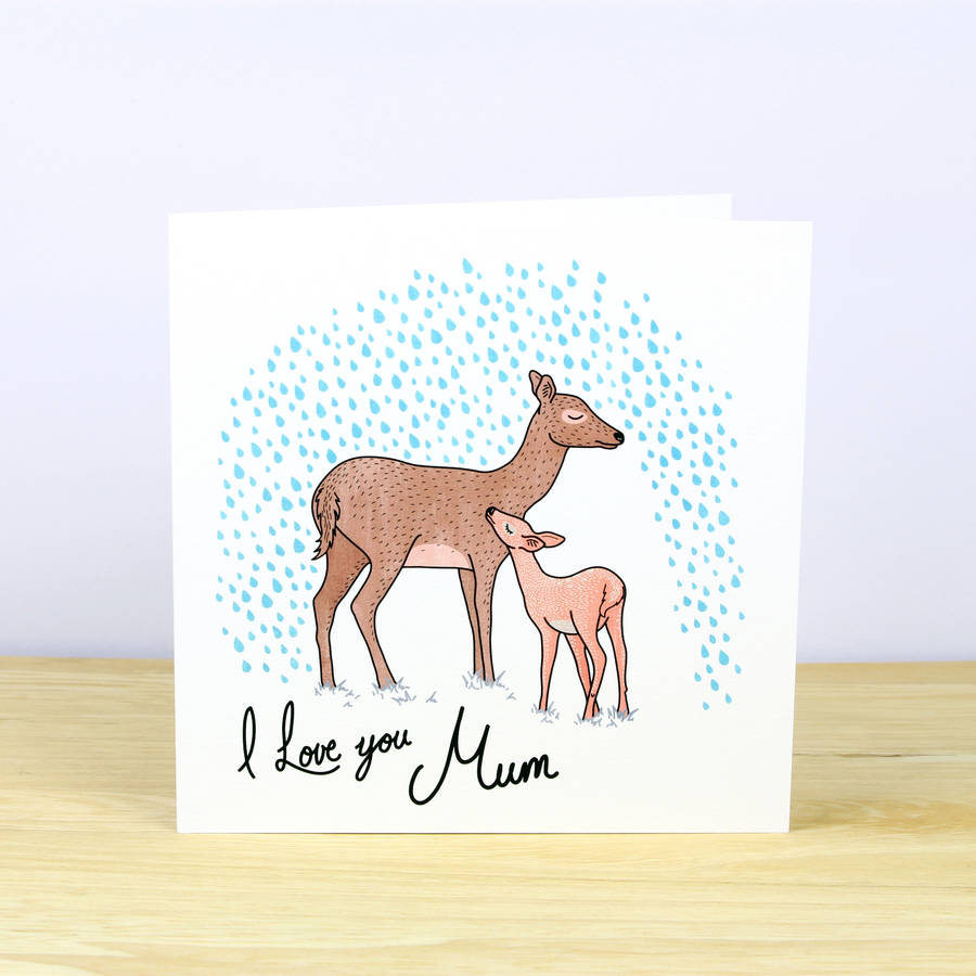 I Love You Mum Greetings Card By Ink Bandit | notonthehighstreet.com