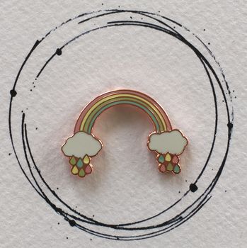 Pastel Rainbow Enamel Pin, 4 of 5