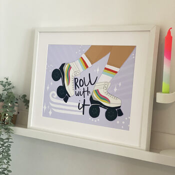 Roll With It Roller Skate Print, 2 of 4