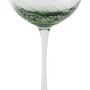 Green Ombre Swirl Champagne Cocktail Glasses Set, thumbnail 2 of 6