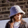 Seal Grey Fluffy Bucket Hat, thumbnail 5 of 5