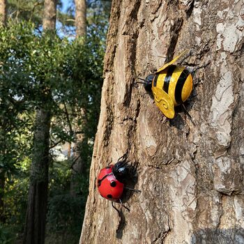 Ladybird And Bumble Bee Garden Wall Ornament, 2 of 7