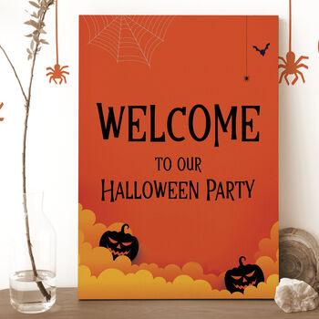 Halloween Game Party Sign, Any Text, 2 of 3