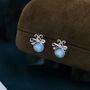 Sterling Silver Firefly Stud Earrings, thumbnail 2 of 12