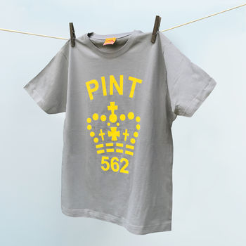 Pint Tshirt Top Range For Men Seven Colour Schemes, 4 of 7