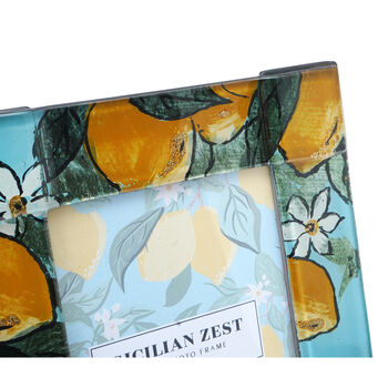 Sicilian Zest Glass 6x4 Photo Frame In Gift Box, 3 of 4