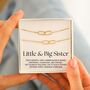 Little And Big Sister Bracelet Set, Matching Two Sisters Jewellery, thumbnail 1 of 9
