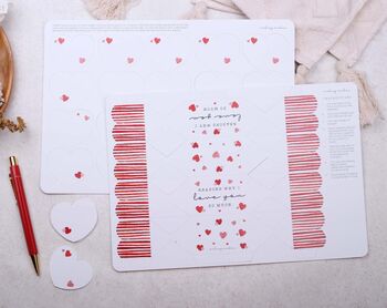 Reasons Why I Love You Surprise Cracker, Red Heart Diy Kit, 4 of 5