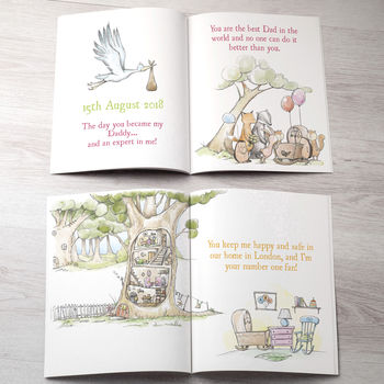 First Fathers Day Personalised Book, 3 of 8