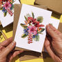 Tropical Flowers Note Cards And Envelopes, thumbnail 5 of 5