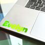 Personalised Fluorescent Vinyl Name Sticker Decal, thumbnail 3 of 6