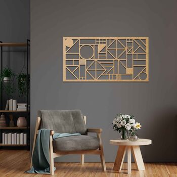 Geometric Wooden Wall Art: New Home Gift Idea, 6 of 9