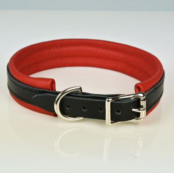 Handcrafted Padded Leather Dog Collar, 5 of 9