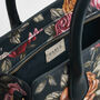 Roses Teal Structured Medium Tote, thumbnail 7 of 7