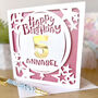 Personalised Age And Name Balloon Birthday Card, thumbnail 2 of 3