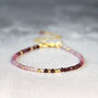 Skinny Ruby Bracelet In Gold Or Silver, thumbnail 1 of 12