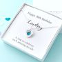 Personalised 30th Birthday Necklace With Birthstone, thumbnail 2 of 9