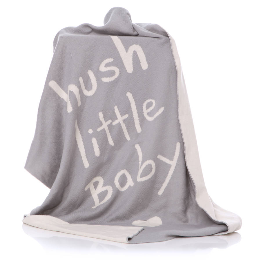 hush little baby blanket by diddywear
