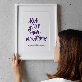 Personalised Exam Results Print You'll Move Mountains, 7 of 7