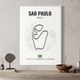 Sao Paulo F1 Track Print F1 Gift, Father's Day Gifts, thumbnail 2 of 2