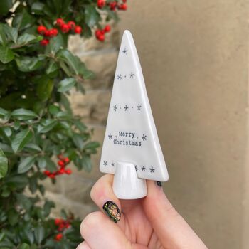 Porcelain Christmas Tree Decoration, 3 of 4