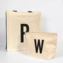 Personalised Monogram Canvas Zip Pouch, thumbnail 5 of 6