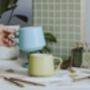 Pastel Ceramic Mug And Coaster Set, thumbnail 1 of 3