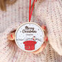 Red Postbox Personalised Christmas Decoration, thumbnail 2 of 5
