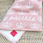 Personalised Knitted Crown Baby Blanket, thumbnail 2 of 7