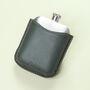 Steel Hip Flask With Premium Leather Sleeve, thumbnail 2 of 8