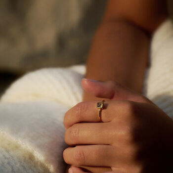 Square Labradorite Ring, 5 of 6