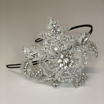 Crystal Lace Hair Band 'Joan' By Holly Young Millinery ...