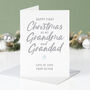 Star First Christmas As My Grandma And Grandad Card, thumbnail 1 of 3