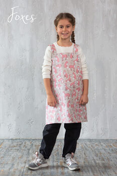 Kids Pinafore Apron | Printed Cotton Crossback, 2 of 12