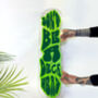 Don't Be A Deck Head Clear Acrylic Skateboard Deck, thumbnail 1 of 5