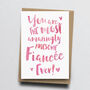 'Amazingly Awesome Girlfriend / Fiancée' Greeting Card, thumbnail 2 of 2