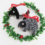 Malayan Tapir Christmas Tree Decorations, thumbnail 4 of 8