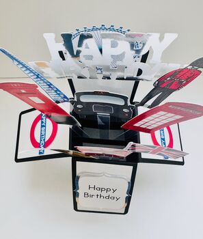London Themed 3D Birthday Card, 4 of 6