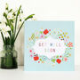 Floral Get Well Soon Card, thumbnail 3 of 3