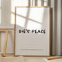 'Gie's Peace' Scottish Print, thumbnail 2 of 2