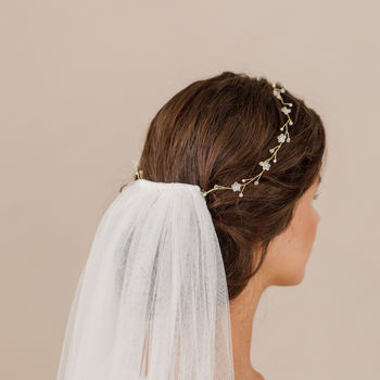 Hair Vine With Pearls And Flowers, 7 of 12